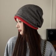 Women's Autumn Winter Fleece Hat, Warm Ear Protection Hat, Fashionable Solid Color Hat, Cold Weather Warm Hat - Image 2