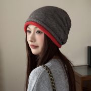 Women's Autumn Winter Fleece Hat, Warm Ear Protection Hat, Fashionable Solid Color Hat, Cold Weather Warm Hat - Image 3