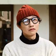 American Retro Wool Hat, Unisex Autumn Winter Warm Wool Blend Knitted Hat, Street Style Sailor Cold Weather Hat - Image 2